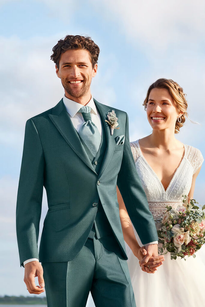 Wilvorst dunkelgrüner Hochzeitsanzug